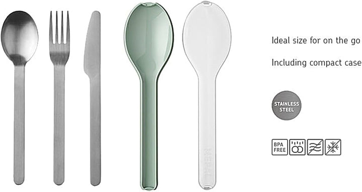 Mepal - Set tacâmuri 3 piese Ellipse, pentru călătorii Bucatarie Naty Shop