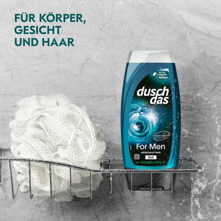 Duschdas Gel de duș pentru bărbați, 6 x 225 ml Duș și baie Naty Shop