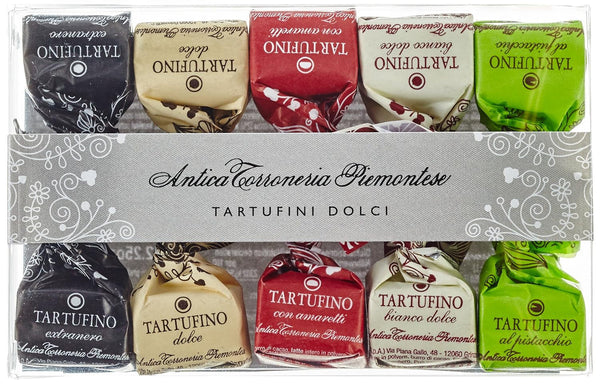 Tartufini Ciocolată cu trufe mixte în cutie cadou din Italia, 70 grame Bomboane de Ciocolata Naty Shop Default Title