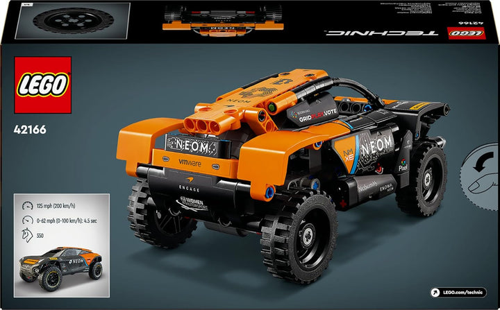 Set mașină de curse LEGO Technic NEOM Mclaren Extreme E, jucărie cu motor pentru copii, mașină cu vânt construibilă, cadou Technic pentru băieți și fete de la 7 ani 42166 Seturi de constructie Besuche den LEGO-Store