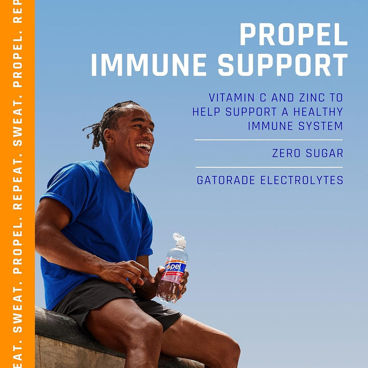 Immune Support, Pineapple Peach, 16.9 Fl Oz (Pack of 24) Apa USA Naty Shop