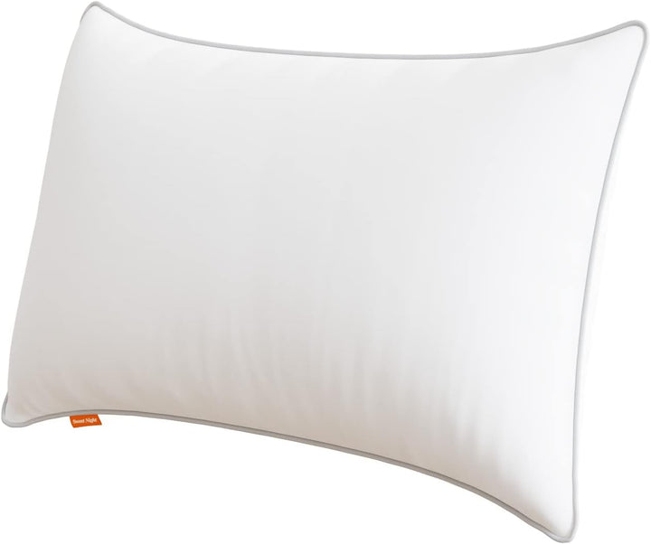 Pernă Sweetnight 40X40 Set de 2, umplutură de pernă din fibre de lemn din poliester, pernă moale și de susținere pentru toate pozițiile de dormit, pernă de dormit respirabilă, lavabilă cu fermoar Perne standard Naty Shop 1 bucată (1 pachet) 40X80Cm