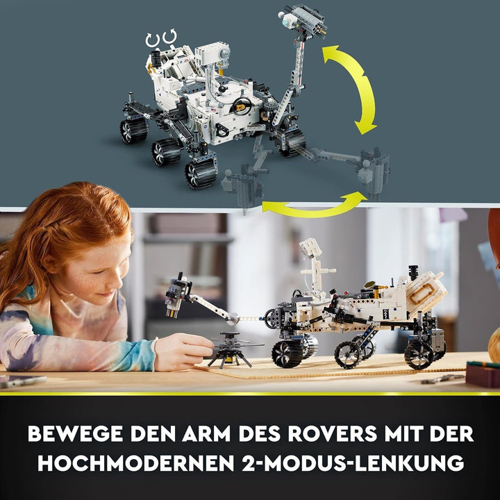 Set de jucării spațiale LEGO 42158 Technic NASA Mars Rover Perserverance cu aplicație Ar, jucărie științifică de construit pentru fete și băieți de la 10 ani în sus Seturi de constructie Besuche den LEGO-Store