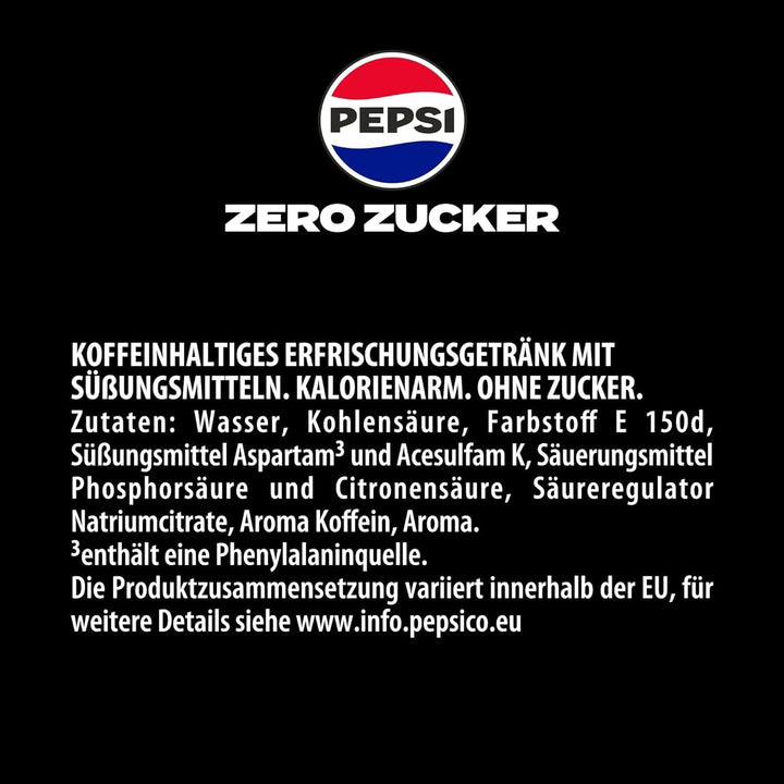 Pepsi Zero Sugar, Băutura răcoritoare fără zahăr de la Pepsi, fără calorii, set 6 x 1,75 litri Bauturi fara alcool Naty Shop