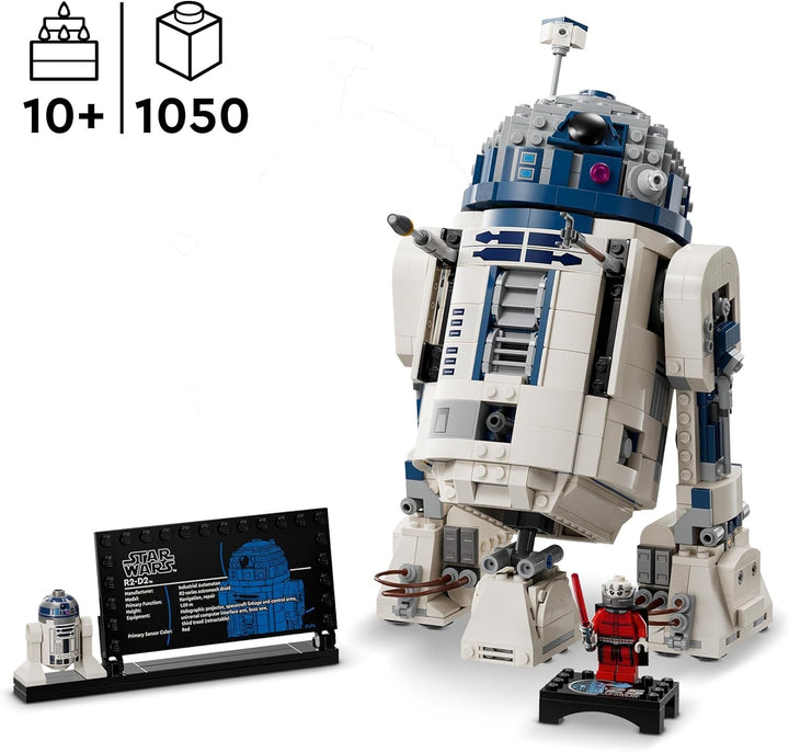 LEGO Star Wars R2-D2, set model pentru copii, băieți și fete, figurină droid construibilă cu minifigurina Darth Malek a 25-a aniversare și placă de decorare, idee de cadou de colecție 75379 Seturi de constructie Besuche den LEGO-Store