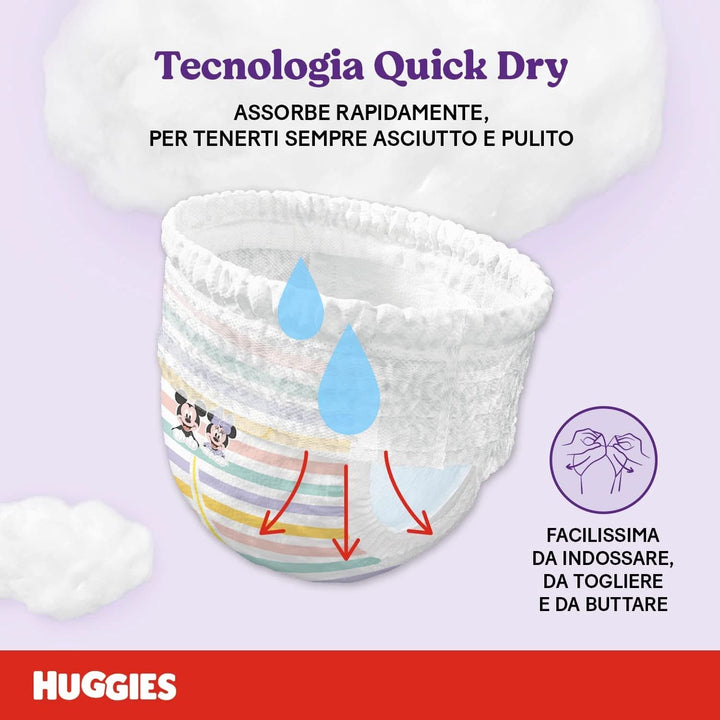 Pantaloni pentru scutece Huggies Ultra Comfort Mărimea 4 (9-14 kg) Pachet de 72 de pantaloni pentru scutece Mama si Copilul Naty Shop