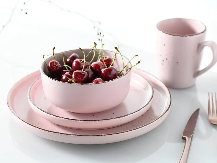 Creatable, 22908, Serie MODERN FASHION, 16-Teiliges Geschirrset, Kombiservice Aus Steinzeug, Spülmaschinen- Und Mikrowellengeeignet, Qualitätsproduktion Seturi vesela masa Naty Shop