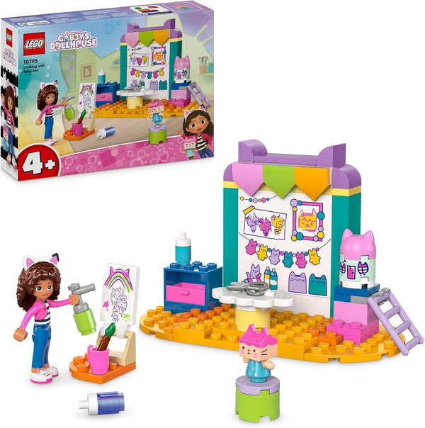 LEGO 4+ Gabby's Dollhouse Craft Fun With Baby Box, set de joacă pentru jocuri de rol, set creativ de artă și artizanat pentru fete și băieți de la 4 ani, model de jucărie House 10795 Seturi de constructie Besuche den LEGO-Store Titlu implicit