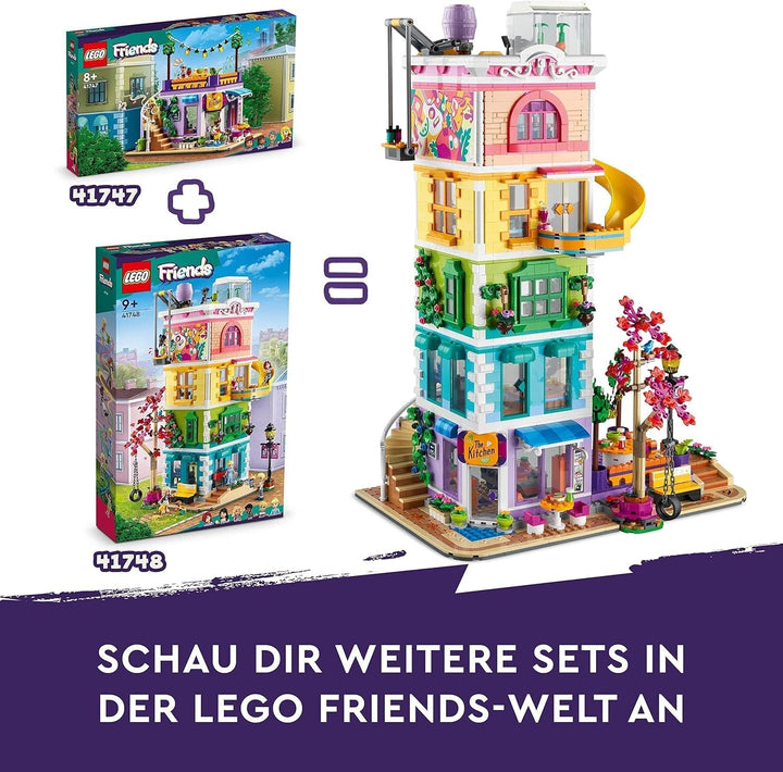 LEGO 41748 Friends Heartlake City Community Centre, clădire modulară cu studiouri de artă și de înregistrare, cameră de joacă cu 6 mini păpuși, inclusiv Pickle The Dog, jucărie pentru copii Seturi de constructie Besuche den LEGO-Store