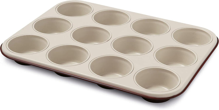 Blackstone Kuchenform 12 Muffins, Stahl, Schwarz/Grau Stein, 6 Einheiten Matrite si tavi pentru copt Naty Shop 12 Muffins Linie Chocoforme
