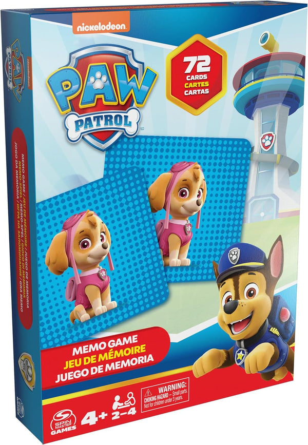 Jocuri Spin Master Paw Patrol, joc de memorie, jucarie Paw Patrol, Chase, Stella, Marcus, Ruben, jocuri de memorie cu carti, pentru copii peste 4 ani Action figures Naty Shop Titlu implicit
