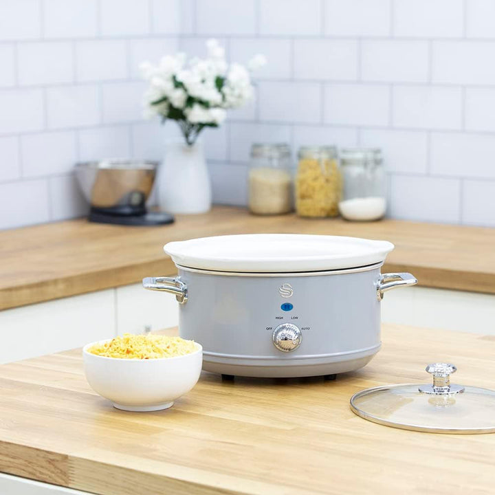 Swan Retro SF17021GRNEW Slow Cooker 3.5 litri, 200 W Slow Cooker Naty Shop