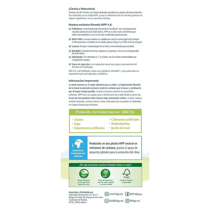 Hipp hrana speciala hrana speciala anti-reflux Mama si Copilul Naty Shop