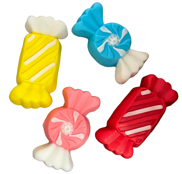 Set 4 decoratiuni comestibile din zahar, Bomboane Decoratiuni din Pasta de Zahar Nati Shop