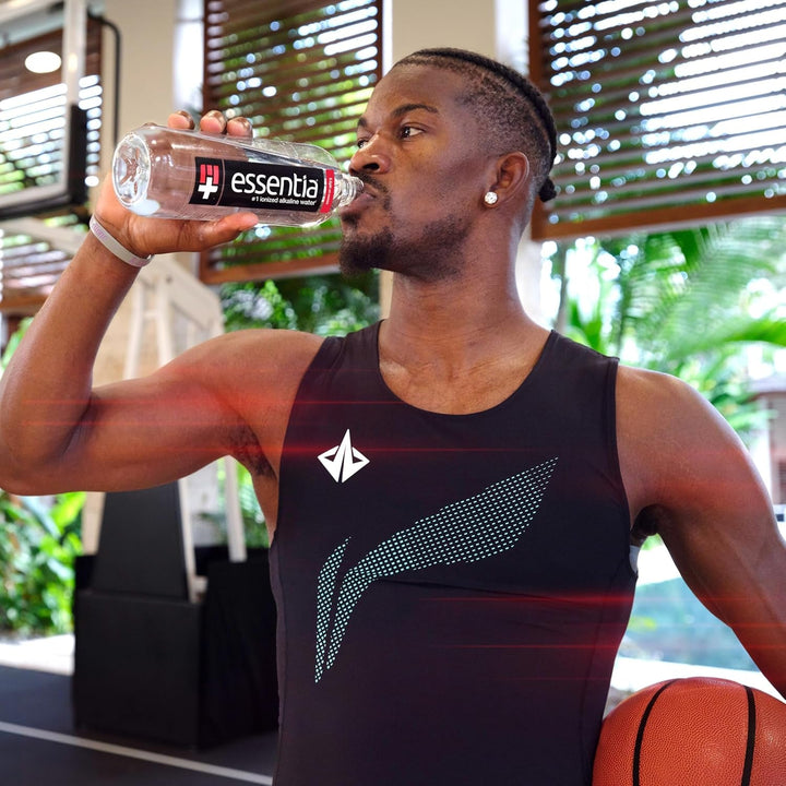 Essentia Water Bottled, Ionized Alkaline Water:99.9% Pure, Infused with Electrolytes, 9.5 Ph or Higher with a Clean, Smooth Taste, 1 Litre (Pack of 12) Apa USA Naty Shop