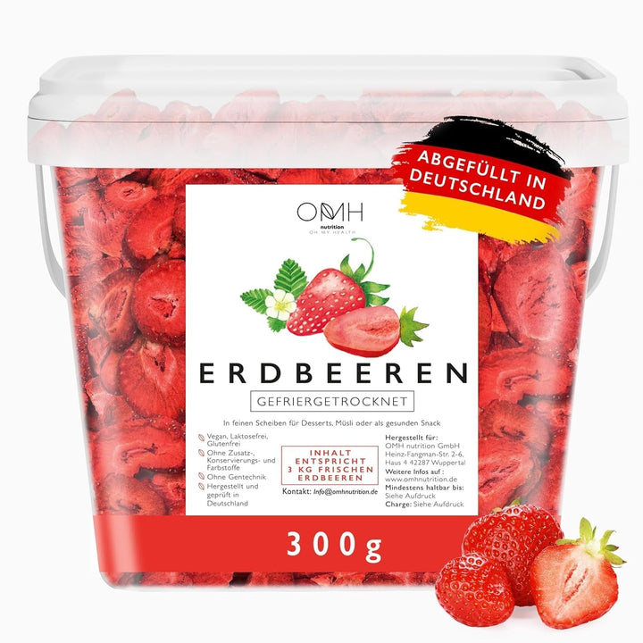 Căpșuni liofilizate în felii 300g fructe liofilizate fără adaos de zahăr și aditivi Germania Produse deshidratate Naty Shop Titlu implicit