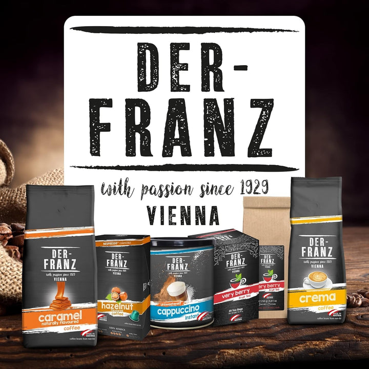 Der-Franz Espresso Organic Coffee, Intensitate 5/5, Arabica și Robusta organice, boabe întregi Cafea Naty Shop