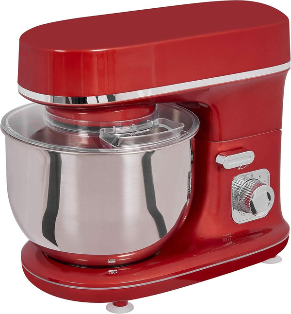 GUTFELS Küchenmaschine KM 8102 Roi | Küchenmaschine |1200 Watt | Schneebesen | Rührhaken | Knethaken | 10 Stufen | Rot | 5 L Schüssel Mama si Copilul Naty Shop Red
