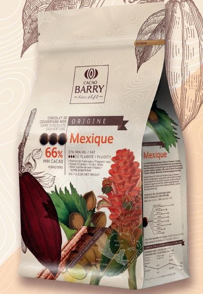 Ciocolata Neagra 66 % Mexique, 1 kg, Cacao Barry Materii Prime Profesionale Naty Shop