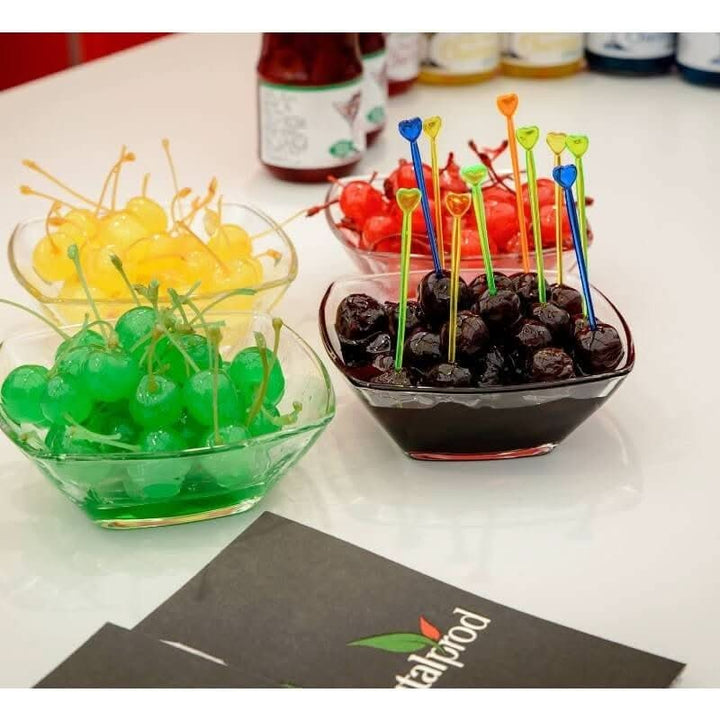 Cirese in maraschino cu codita, verzi, 225gr Materii Prime Profesionale Nati Shop