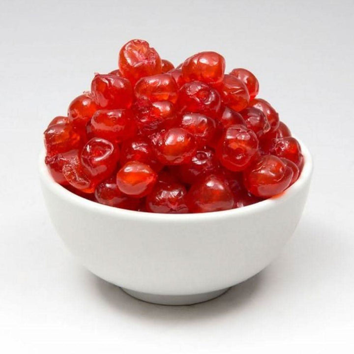 Cirese rosii confiate, vrac, 1 Kg Materii Prime Profesionale Nati Shop