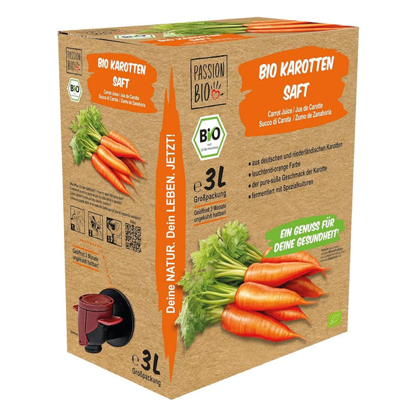 Suc organic de morcovi - Fabricat din morcovi germani și olandezi, 3 litri Bauturi fara alcool Naty Shop 3 litri Morcovi