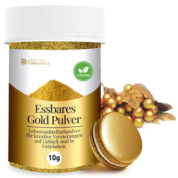 Pulbere Aurie comestibila pentru decorat, 10 grame, fara E171 Coloranti Alimentari Naty Shop