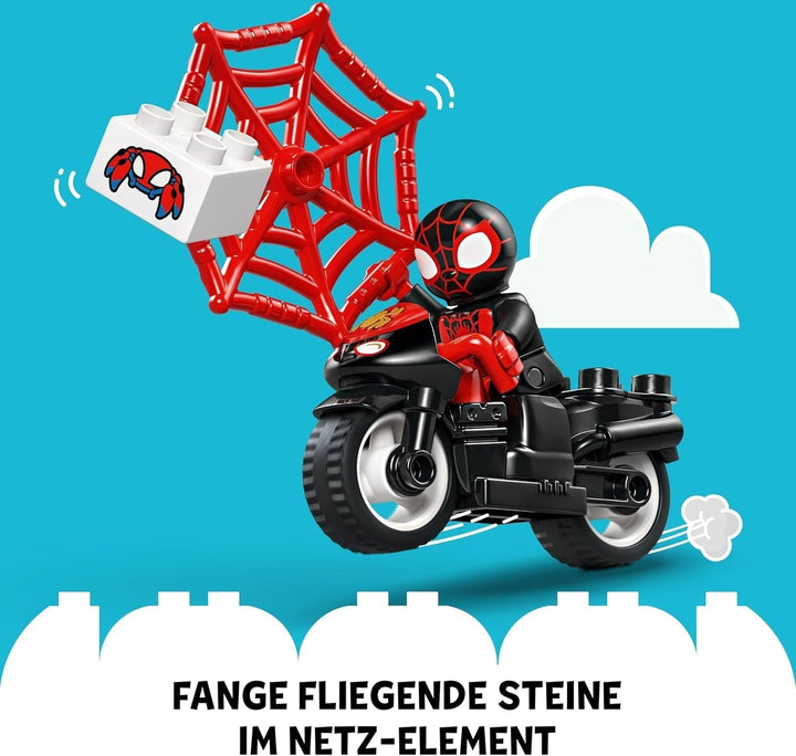 LEGO DUPLO Marvel Spins Motorcycle Adventure, Playset de fantezie pentru serialul TV Spidey și super prietenii săi, jucărie educativă de construit și reconstruit pentru copiii de 2 ani și peste 10424 Seturi de constructie Besuche den LEGO-Store