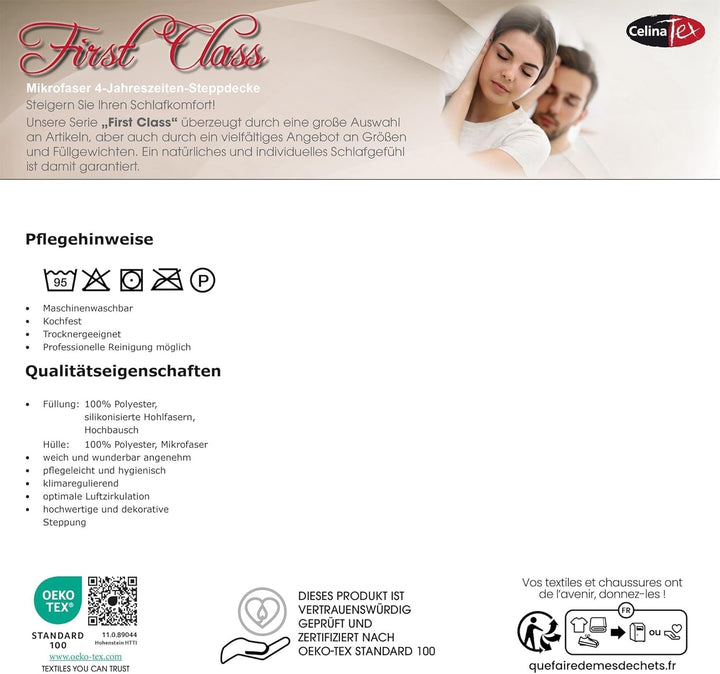 Celinatex First Class 4 sezoane plapuma 140 X 200 Cm iarna vara plapuma respirabil Plapumi si pilote Naty Shop