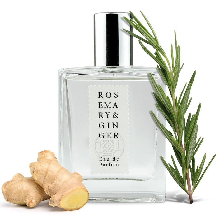 Jean & Len Rosemary & Ginger Eau De Parfum, parfum proaspăt-picant de rozmarin și ghimbir, fabricat într-o sticlă minimalistă de sticlă, parfum pentru femei și bărbați, 30 ml