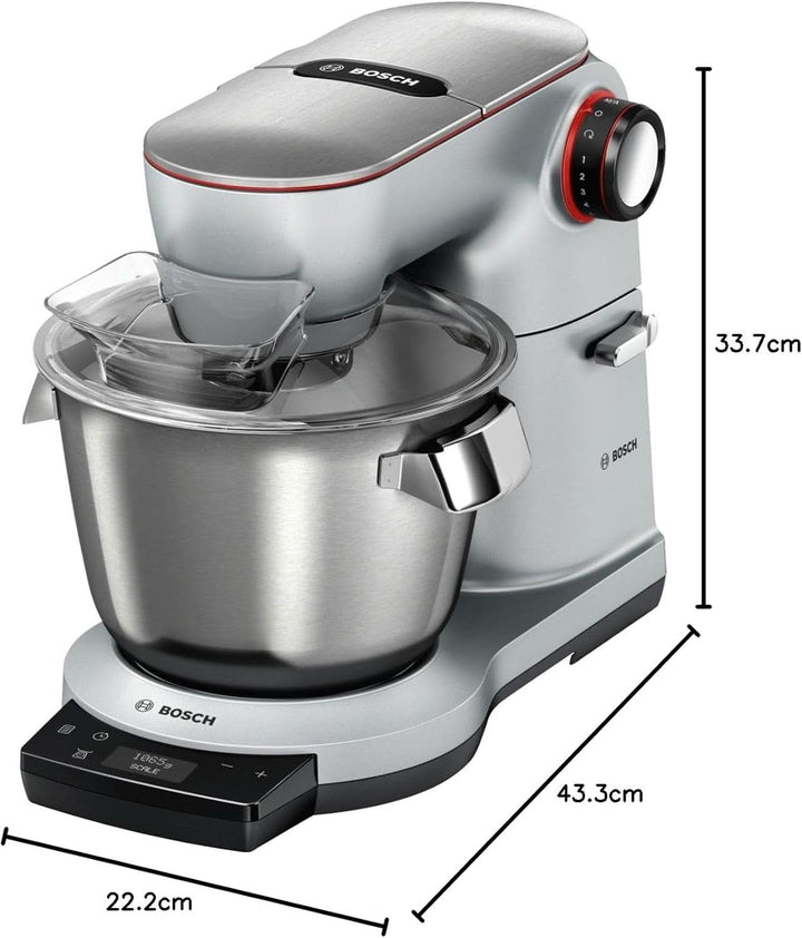 Robot de bucătărie Bosch Seria 8 MUM9AX5S00, bol din oțel inoxidabil 5,5 L, 1600W Mama si Copilul Naty Shop