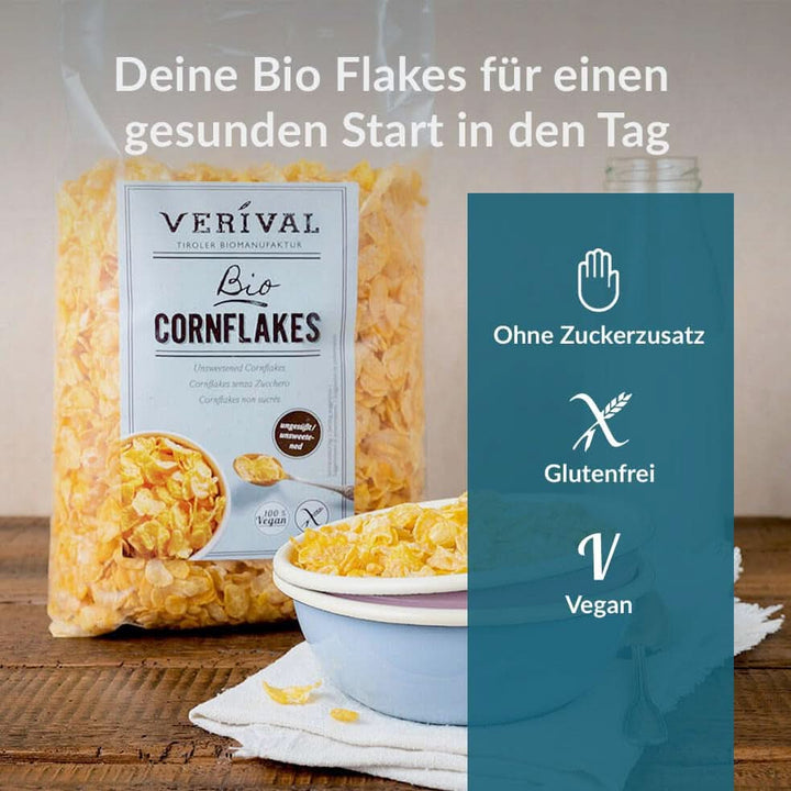 Verival Cornflakes neîndulciti, pachet 6 x 250 grame Cereale Naty Shop