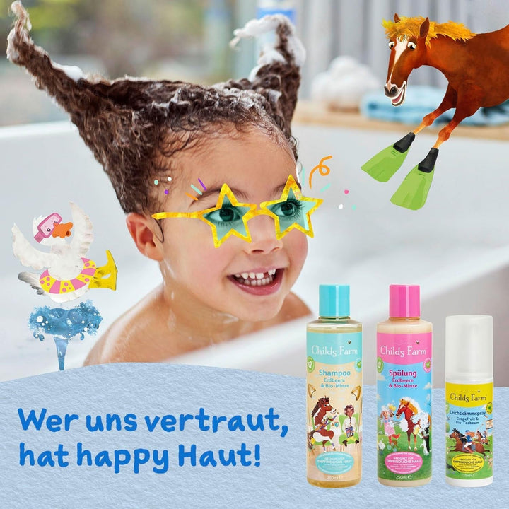 Spray de pieptănat ușor pentru copii Childs Farm 125 ml | Grapefruit și arbore de ceai organic | Descurcă și netezește | Potrivit pentru pielea uscată, sensibilă și pentru pielea predispusă la neurodermatită Produse pentru descurcarea părului Naty Shop