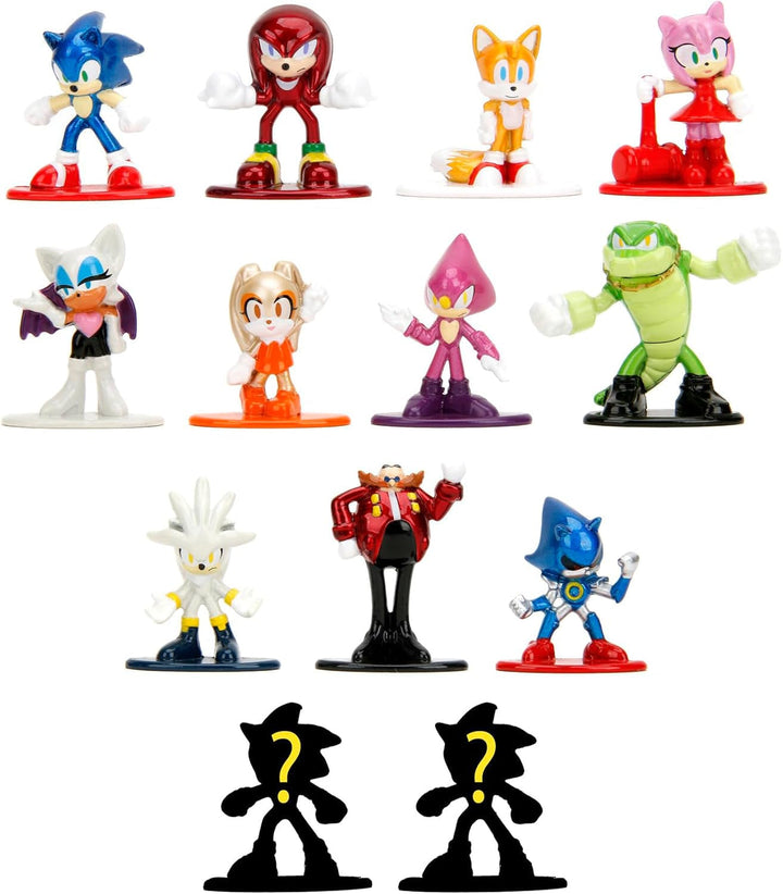 Jada Toys Sonic the Hedgehog Figure (1X Mystery Figure in Blind Pack) - 1 Surprise Collectible Figure From 13 Sonic Figures, Nano Metal Figure (Aprox. 4 Cm) For Children & Fans From 3 Years, Wave 1 Action figures Naty Shop