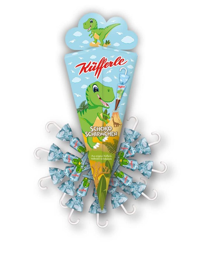 Lindt Küfferle XXL umbrelă de ciocolată Dino 162 grame Bomboane de Ciocolata Naty Shop