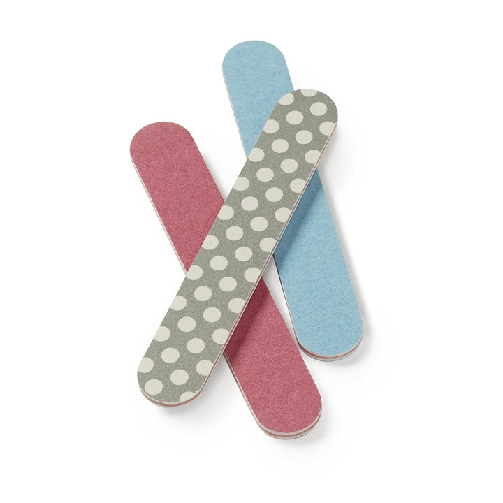 Pilă de unghii, căptușită, pentru modelarea unghiilor naturale și artificiale, față-verso, granulație medie, puternică, robustă, pentru acasă, saloane, manichiură sau pedichiură profesională, 2 bucăți