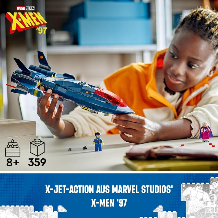 LEGO Marvel X-Jet The X-Men, model de avion de construit cu figuri, inclusiv Wolverine și Rogue, jucărie cu supereroi pentru copii, cadou pentru băieți și fete de la 8 ani 76281 Seturi de constructie Besuche den LEGO-Store