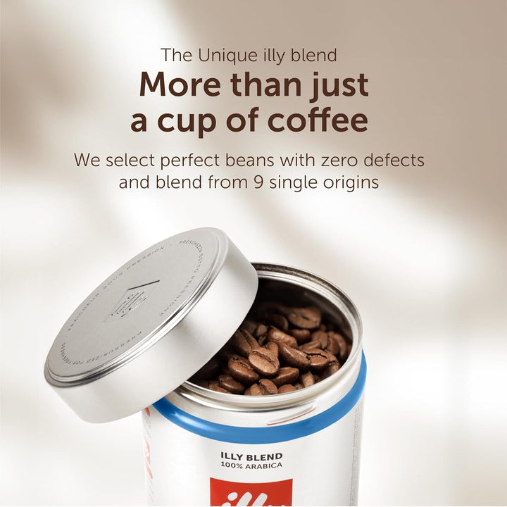 Cafea Illy, boabe de cafea decofeinizată - cutie de 250 g Cafea Naty Shop