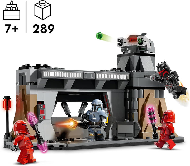 LEGO Star Wars: Duelul Mandalorian între Paz Vizsla și Moff Gideon, jucărie de construcție de colecție pentru copii, idee de cadou pentru băieți și fete creative cu vârsta de peste 7 ani, jucărie Mandalorian 75386 Seturi de constructie Besuche den LEGO-Store