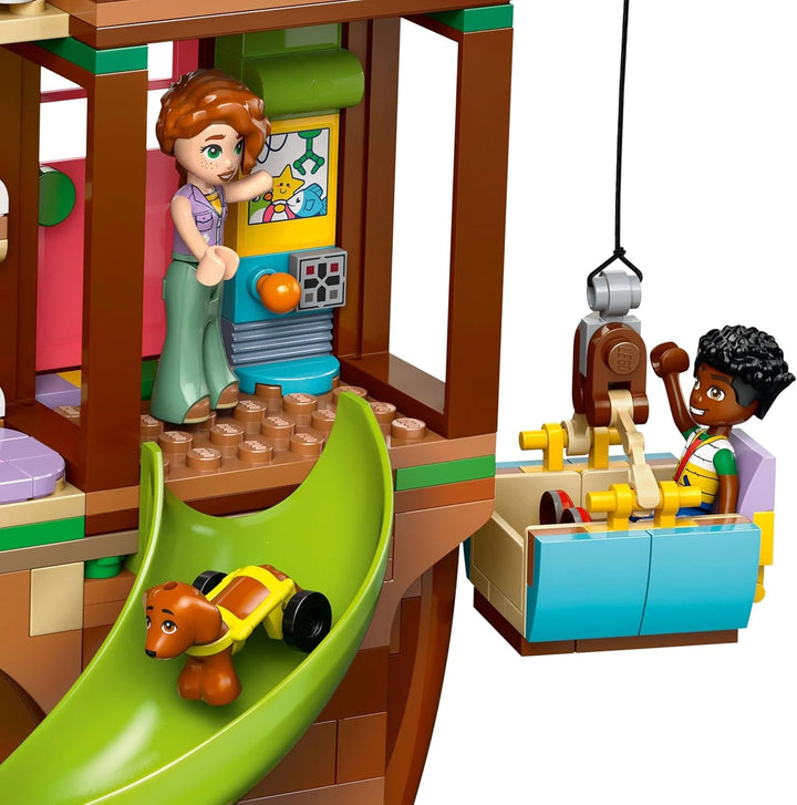 Casa din copac LEGO Friends, set de construit și jucat pentru jocuri de rol, casă de jucărie pentru fete de la 8 ani, set cu 4 minifigurine de personaje și 2 figurine de animale, idee de cadou pentru copii 42652 Seturi de constructie Besuche den LEGO-Store