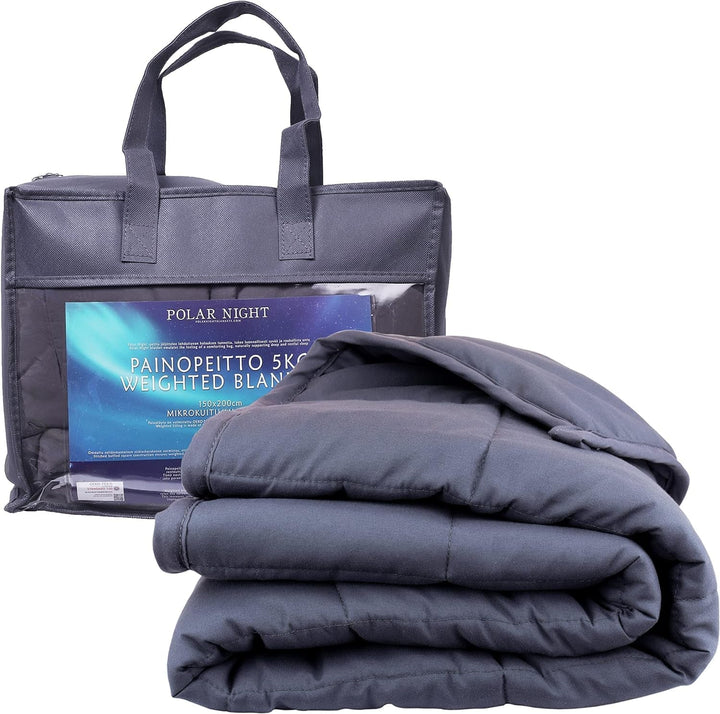 Polar Night pătură ponderată pentru adulți 150 X 200 Cm, 9 Kg - Pătură ponderată pentru somn profund, pătură grea, pătură de terapie din 100% microfibră, pătură relaxantă Oeko-Tex® 100 Standard plapumă Paturi si Cuverturi Polar Night 155 X 220 Cm 13,0 kilograme