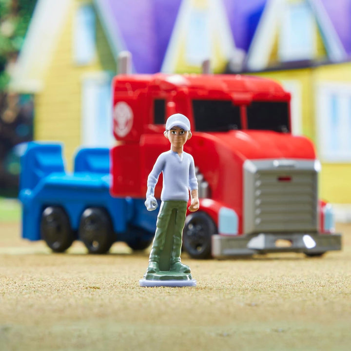 Transformers Earthspark Spin Changer Optimus Prime figurină (20 cm) cu Robby Malto figurină (5 cm), de la 6 Action figures Naty Shop