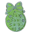 Decoratiune comestibila din zahar, Glob de brad, verde Nati Shop