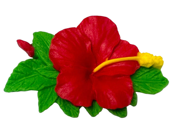 Decoratiune comestibila din zahar, Hibiscus Decoratiuni din Pasta de Zahar Nati Shop
