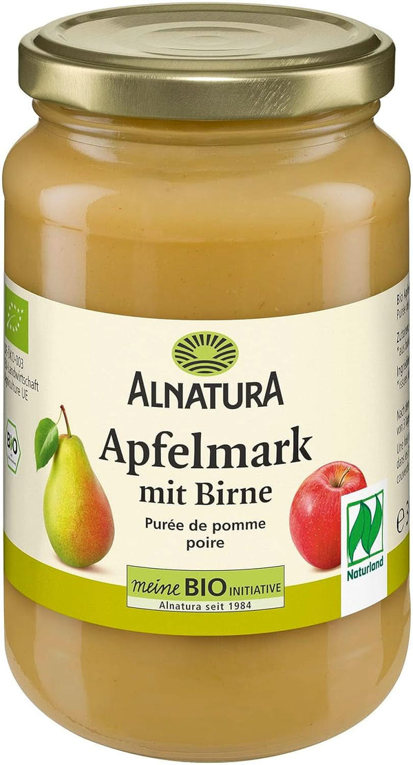 Piure de mere bio cu pere, 360 grame Mama si Copilul Naty Shop