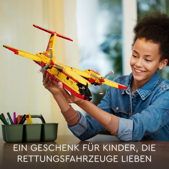 LEGO 42152 Technic Firefighting Plane Fireplane Jucărie ca idee de cadou pentru copii de la 10 ani, jucărie de construcție și decorare pentru grădiniță Seturi de constructie Besuche den LEGO-Store