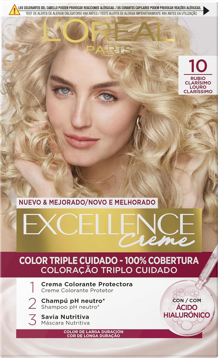 L'Oreal Excellence Creme N.1 Vopsea pentru par Naty Shop 10 1 bucată (pachet de 1)