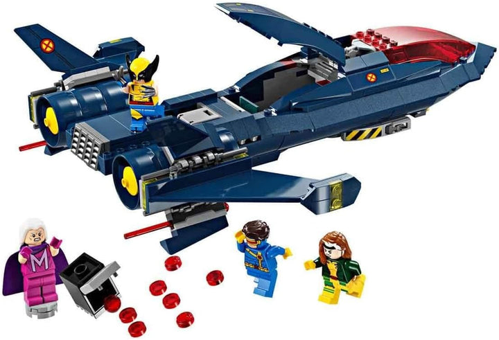LEGO Marvel X-Jet The X-Men, model de avion de construit cu figuri, inclusiv Wolverine și Rogue, jucărie cu supereroi pentru copii, cadou pentru băieți și fete de la 8 ani 76281 Seturi de constructie Besuche den LEGO-Store