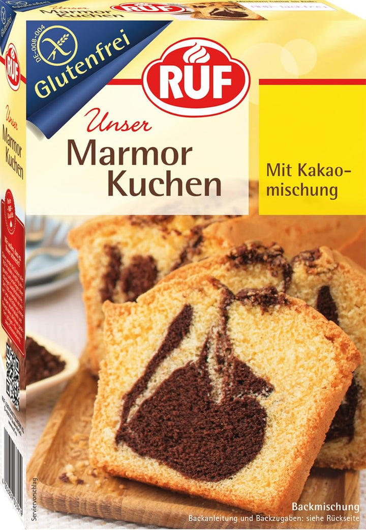 Fursecuri fără gluten RUF cu glazură de cacao, amestec de copt pentru 3 tăvi de copt, potrivit pentru boala celiacă, 100% fără gluten