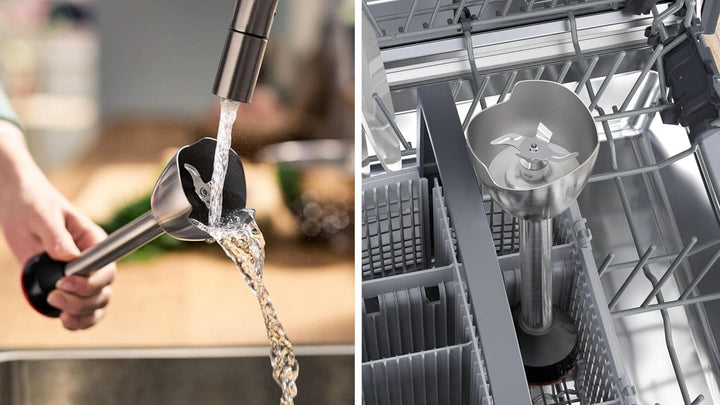 Bosch Stabmixer Ergomaster Serie 4, 1000 Watt, Edelstahl-Mixstab, Zerkleinerer, Mix-/Messbecher, Schwarz Bucatarie Naty Shop